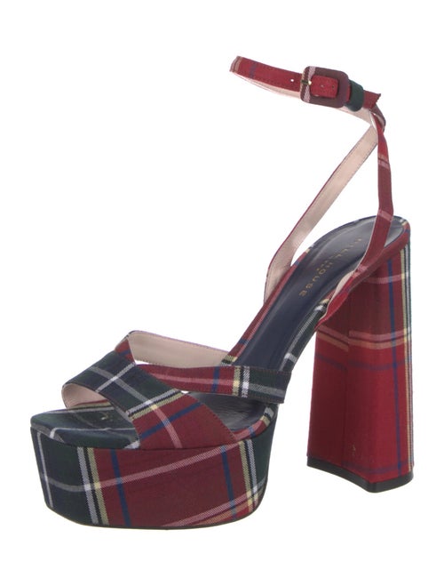 Hill House Home Plaid Print Sandals