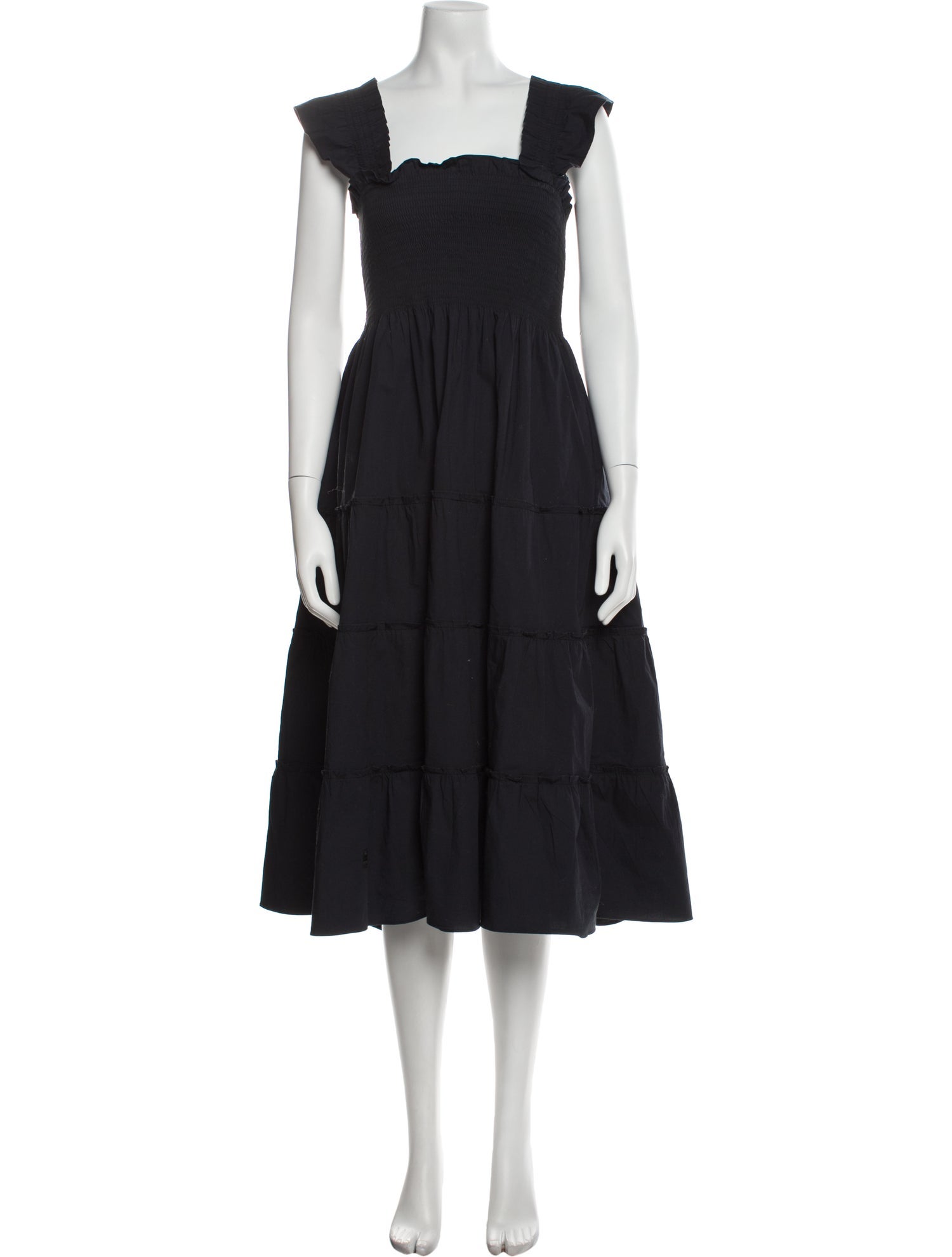 Hill House Home Square Neckline Midi Length Dress