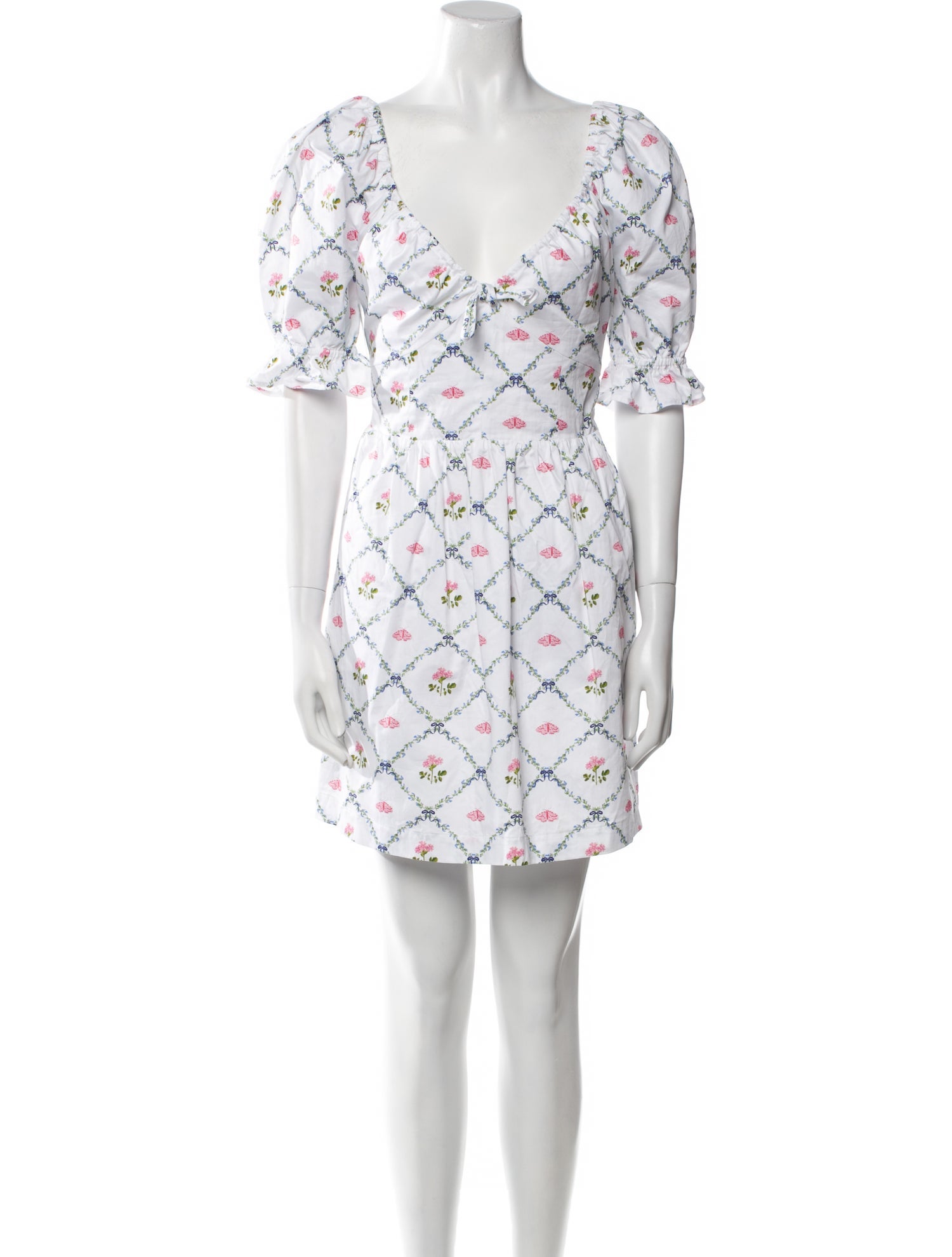 Hill House Home Floral Print Mini Dress w/ Tags