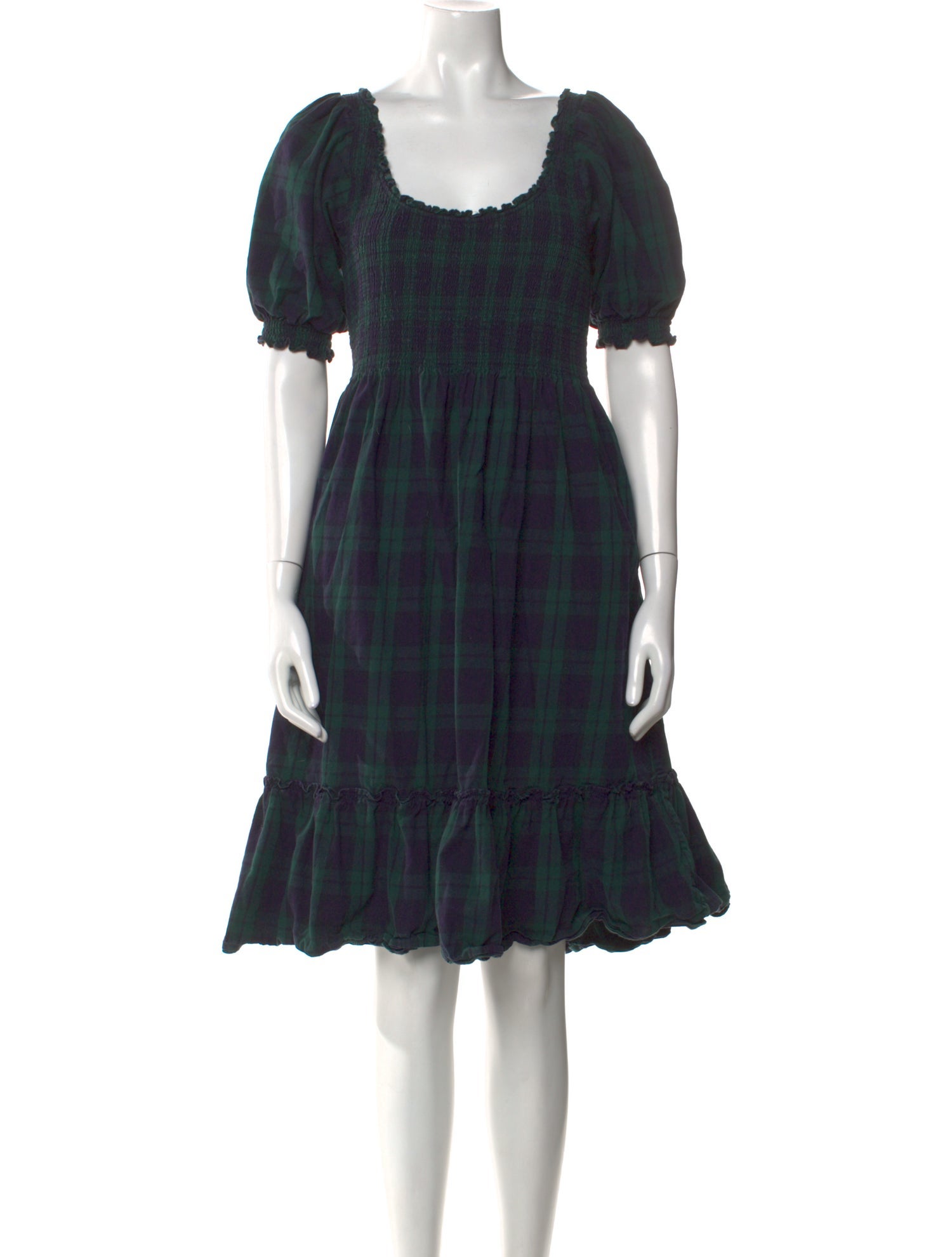 Hill House Home Plaid Print Knee-Length Dress