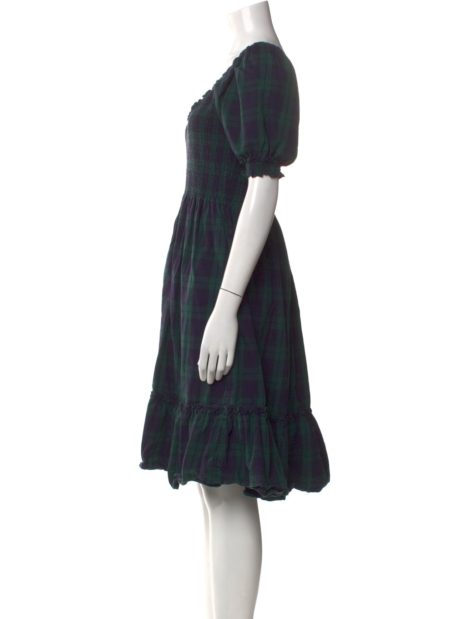 Hill House Home Plaid Print Knee-Length Dress
