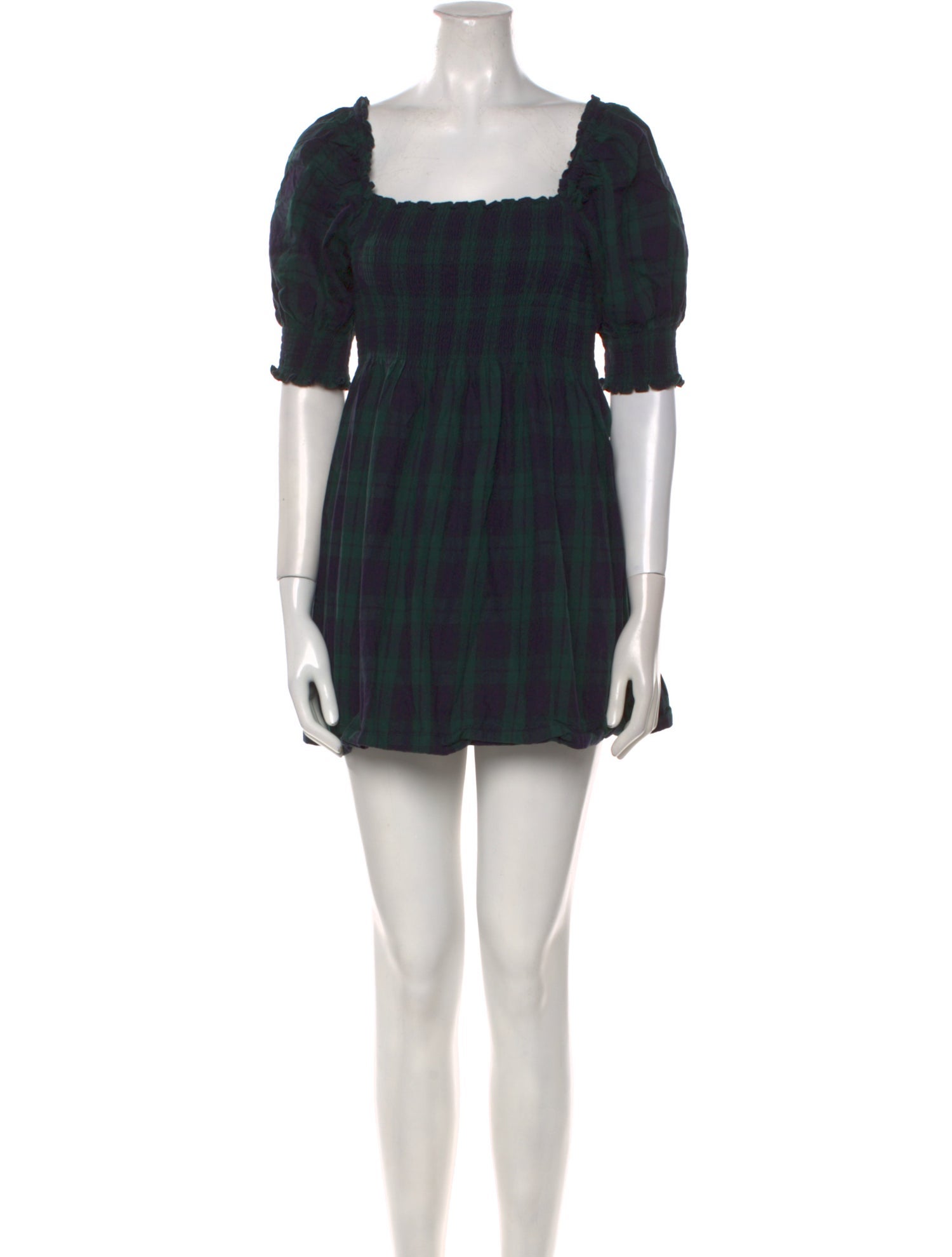 Hill House Home Plaid Print Mini Dress