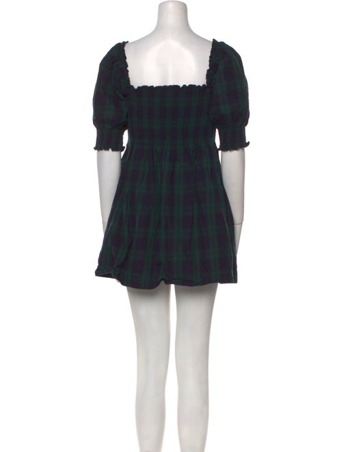 Hill House Home Plaid Print Mini Dress