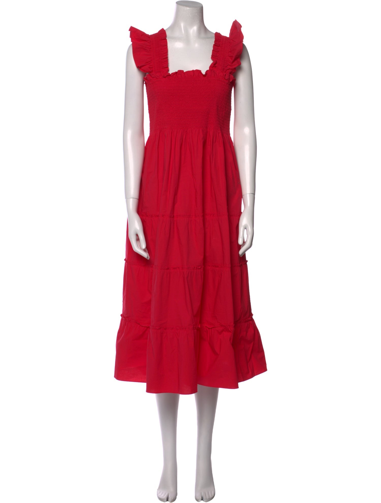 Hill House Home Square Neckline Midi Length Dress