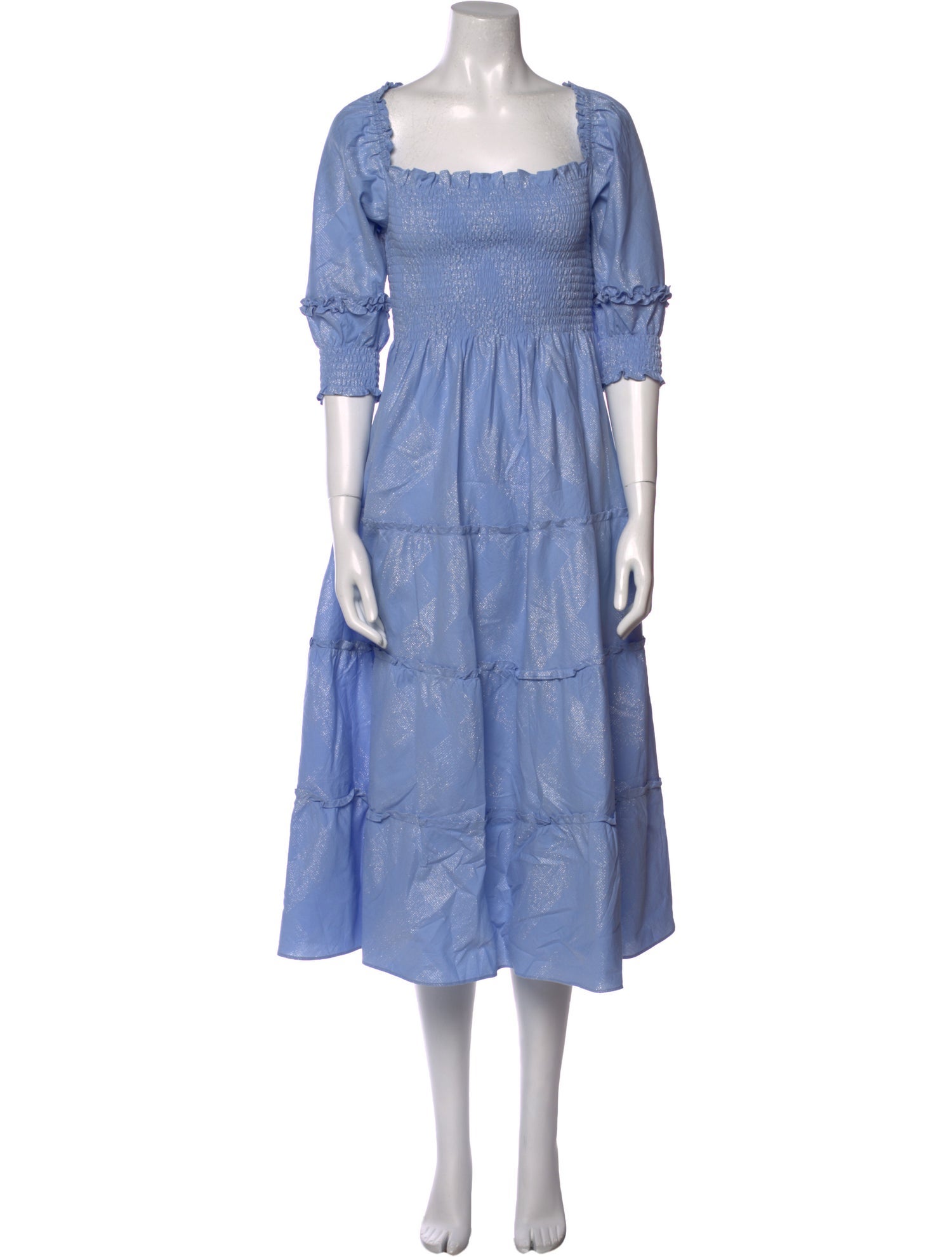 Hill House Home Square Neckline Midi Length Dress