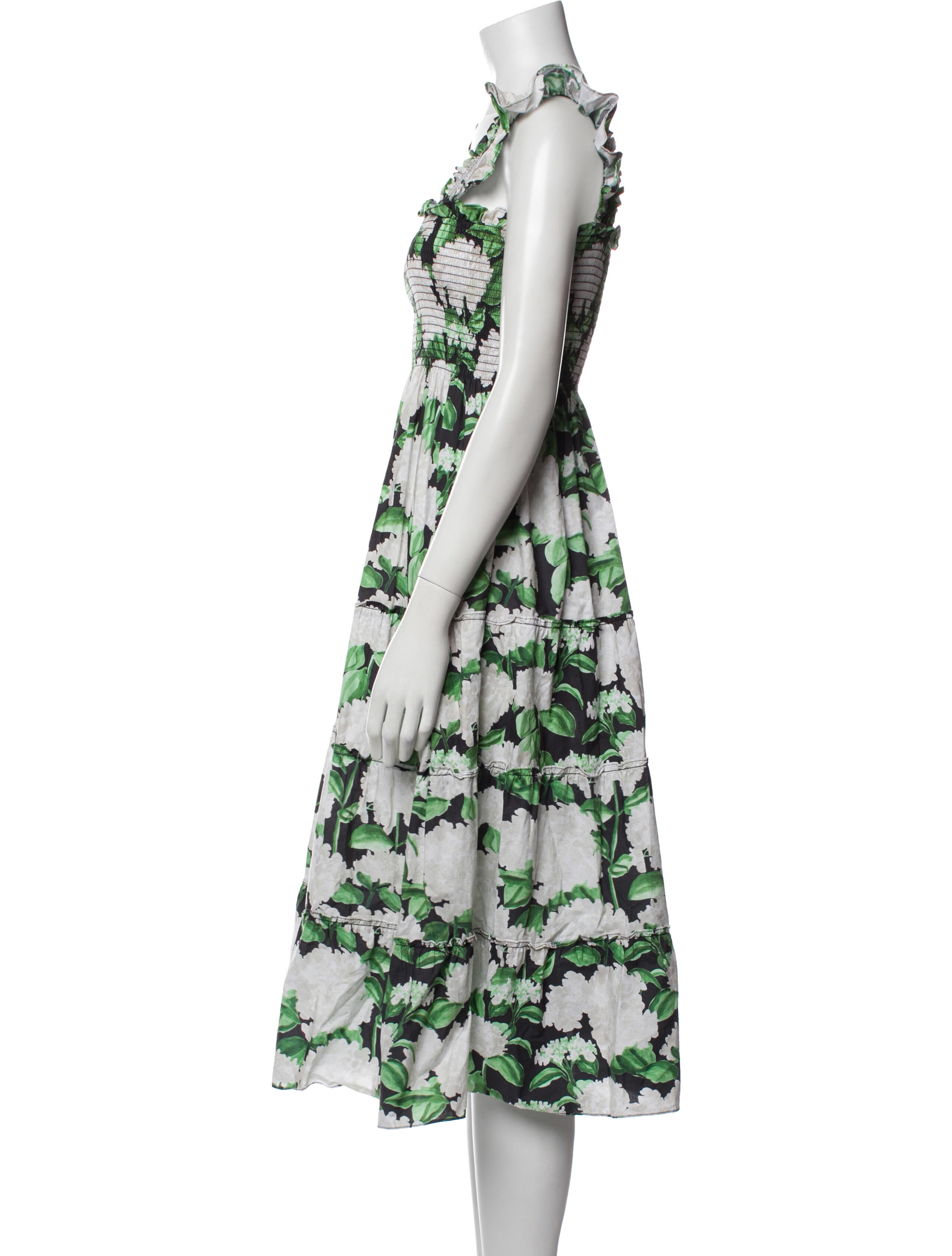 Hill House Home Floral Print Midi Length Dress