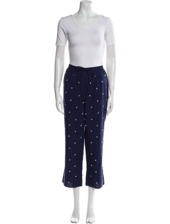 Hill House Home Polka Dot Print Beaded Accents Pant Set