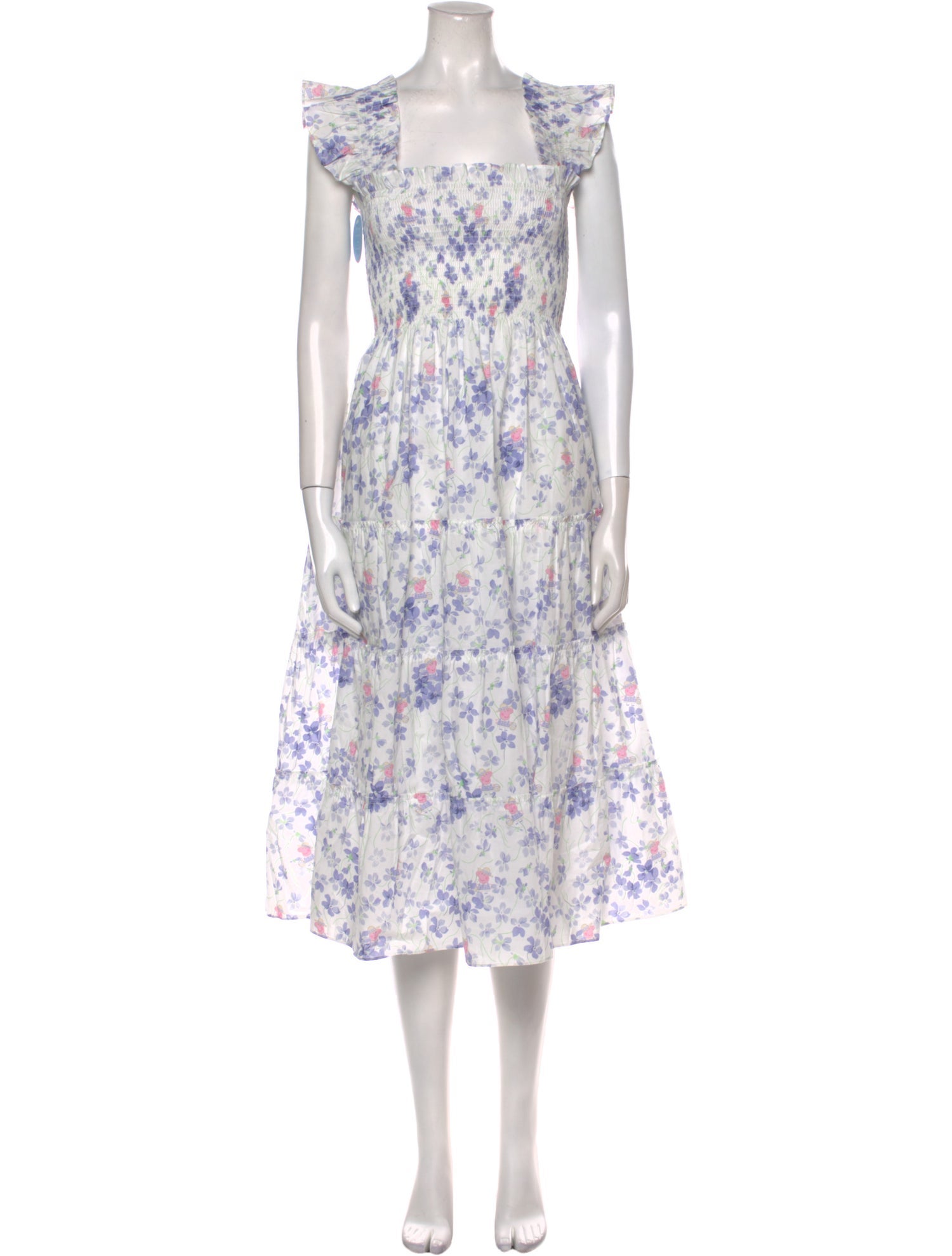 Hill House Home Floral Print Midi Length Dress w/ Tags