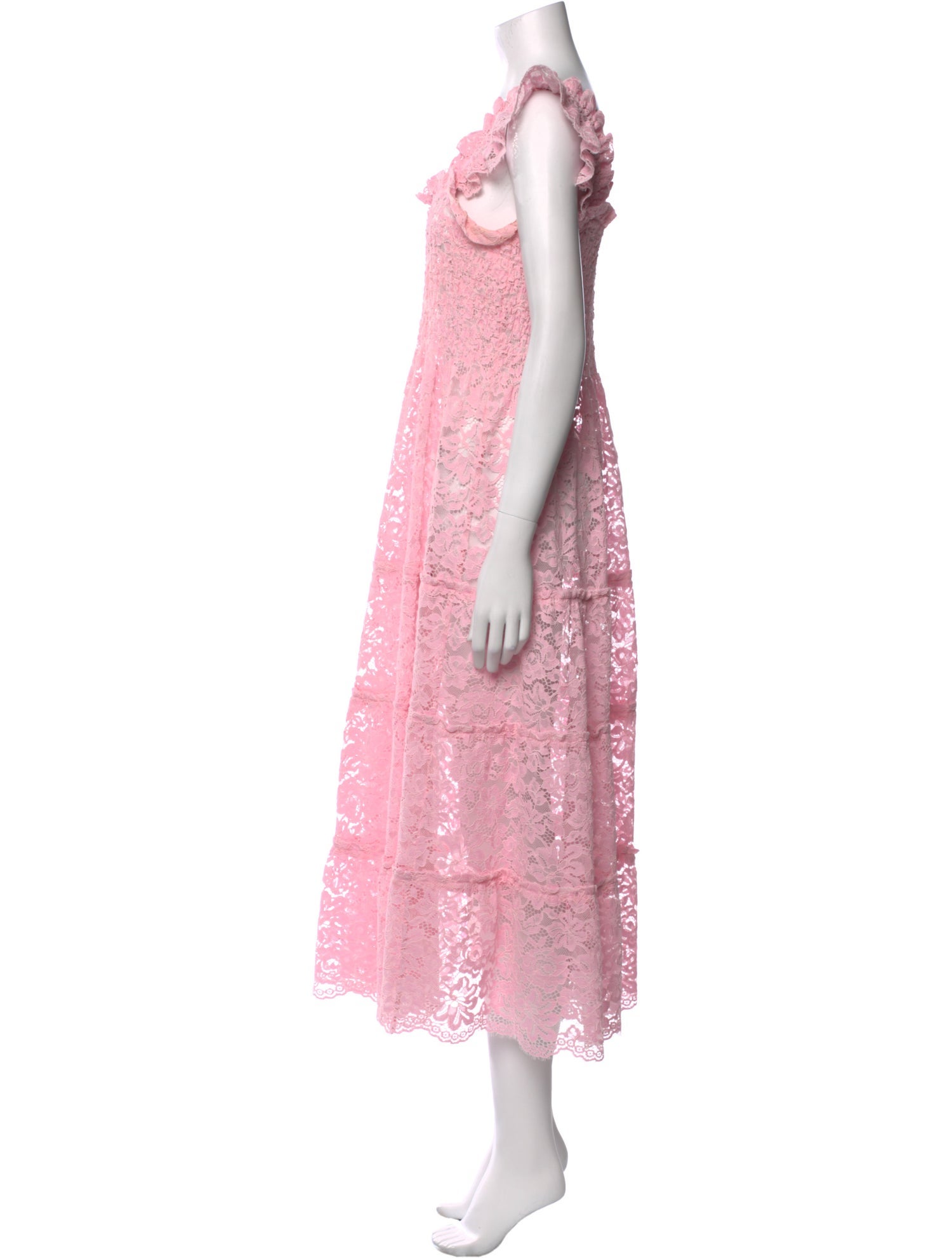 Hill House Home Lace Pattern Long Dress