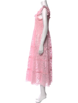 Hill House Home Lace Pattern Long Dress