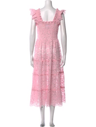 Hill House Home Lace Pattern Long Dress