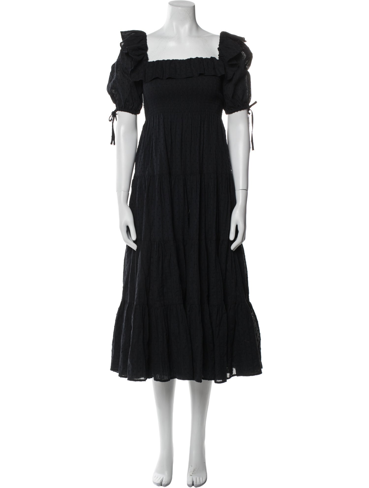 Hill House Home Square Neckline Midi Length Dress