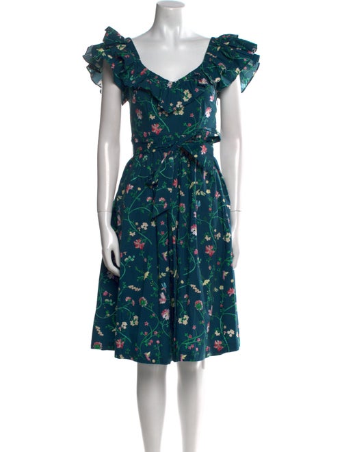 Hill House Home Floral Print Knee-Length Dress