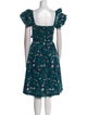 Hill House Home Floral Print Knee-Length Dress