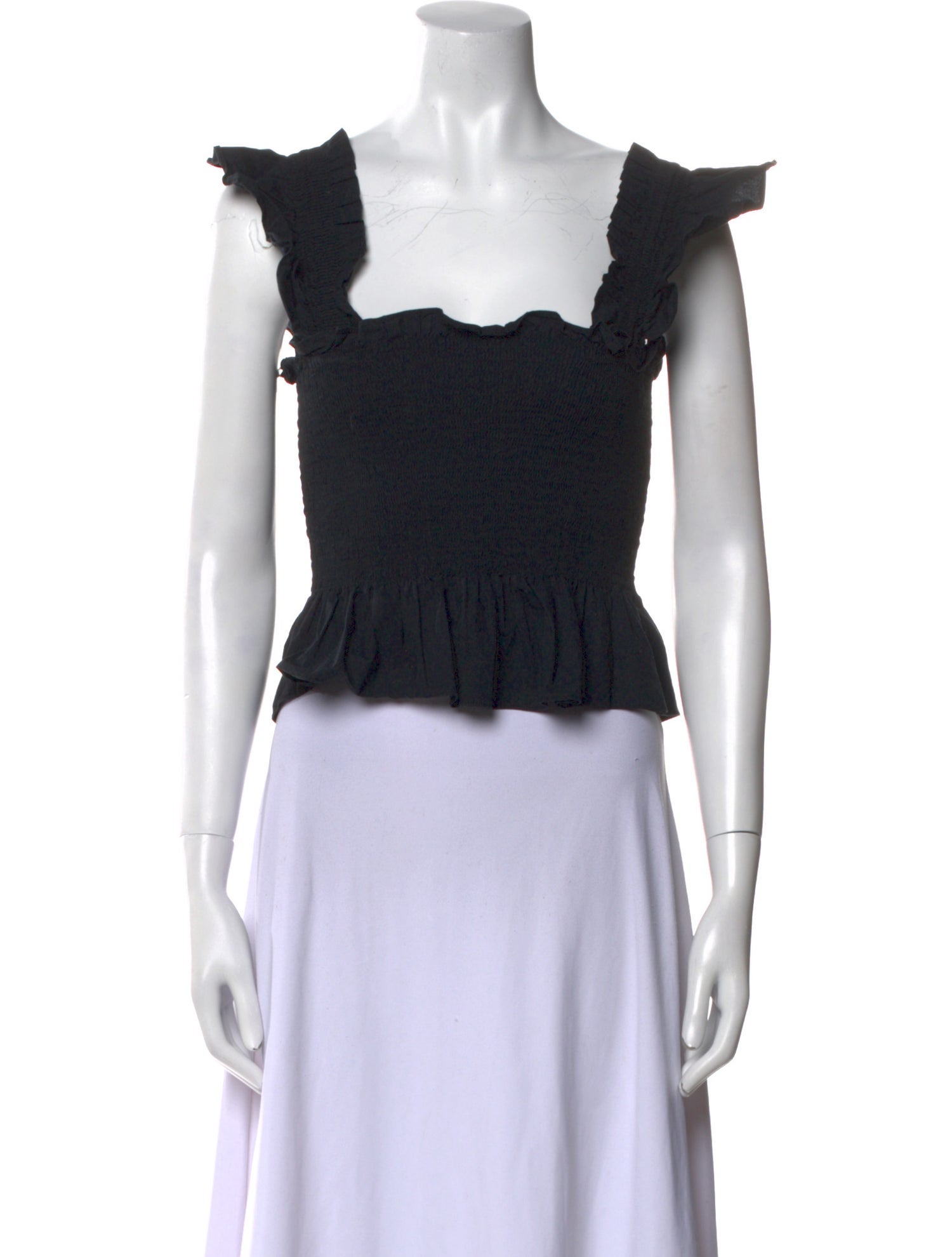 Hill House Home Square Neckline Short Sleeve Crop Top