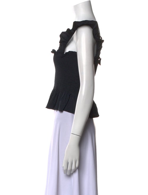 Hill House Home Square Neckline Short Sleeve Crop Top