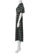Hill House Home Plaid Print Midi Length Dress