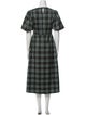 Hill House Home Plaid Print Midi Length Dress