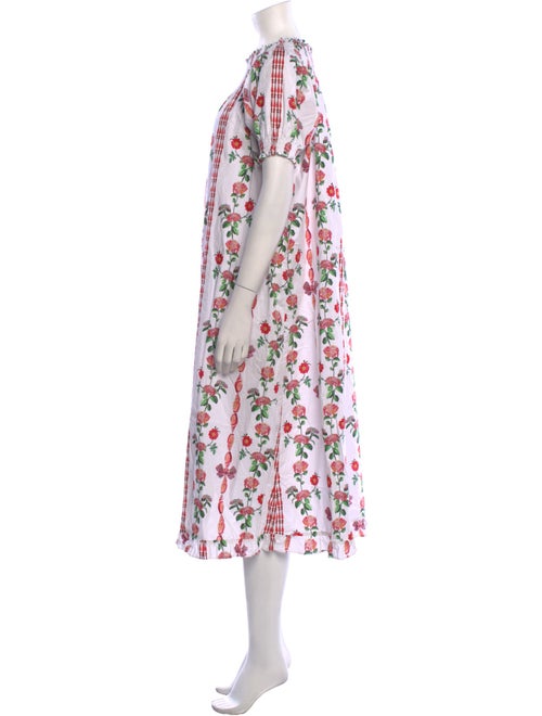 Hill House Home Floral Print Midi Length Dress