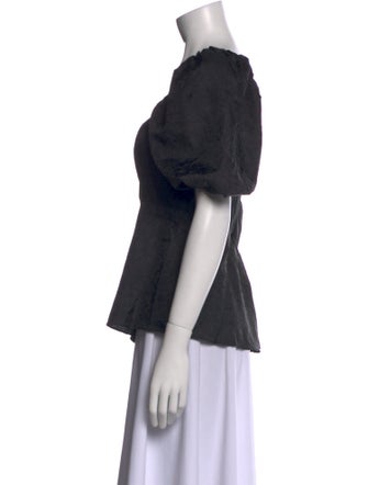 Hill House Home Square Neckline Short Sleeve Top