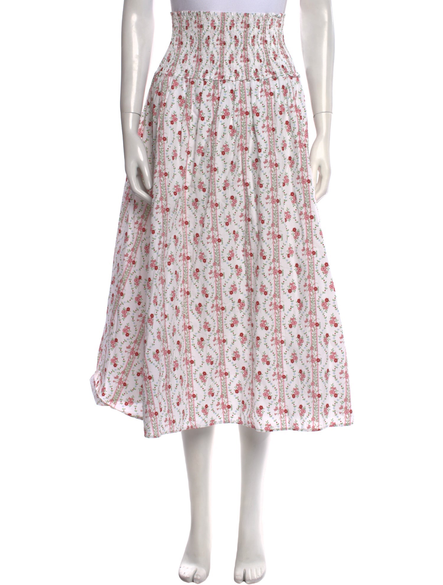 Hill House Home Floral Print Midi Length Skirt