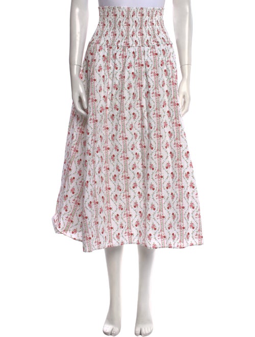 Hill House Home Floral Print Midi Length Skirt