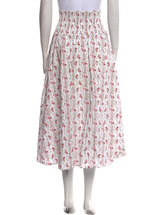 Hill House Home Floral Print Midi Length Skirt