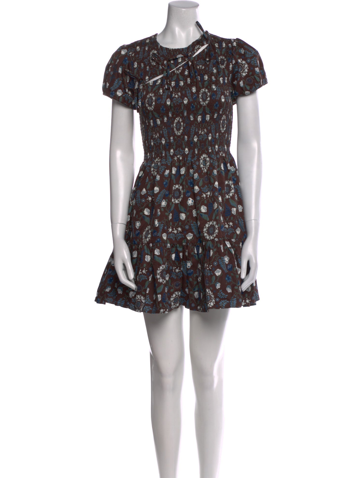 Hill House Home Floral Print Mini Dress