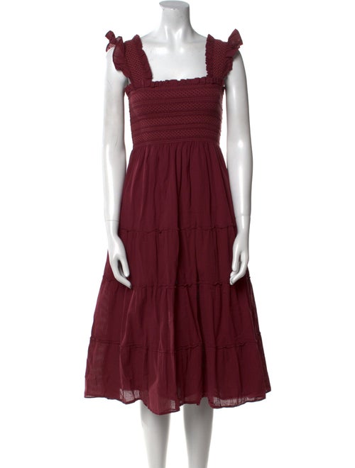 Hill House Home Square Neckline Midi Length Dress