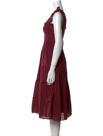 Hill House Home Square Neckline Midi Length Dress