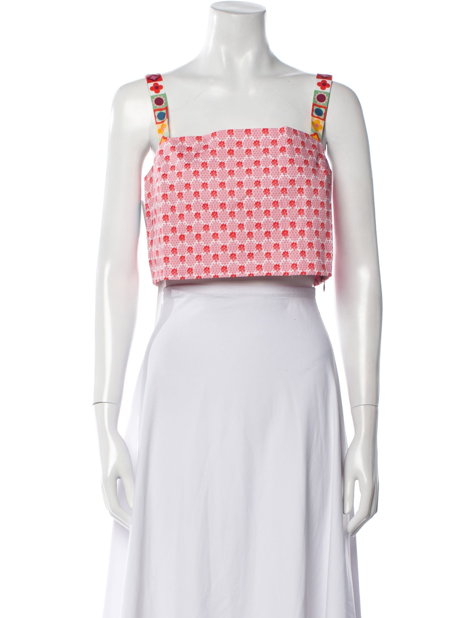 Hill House Home Printed Square Neckline Crop Top w/ Tags