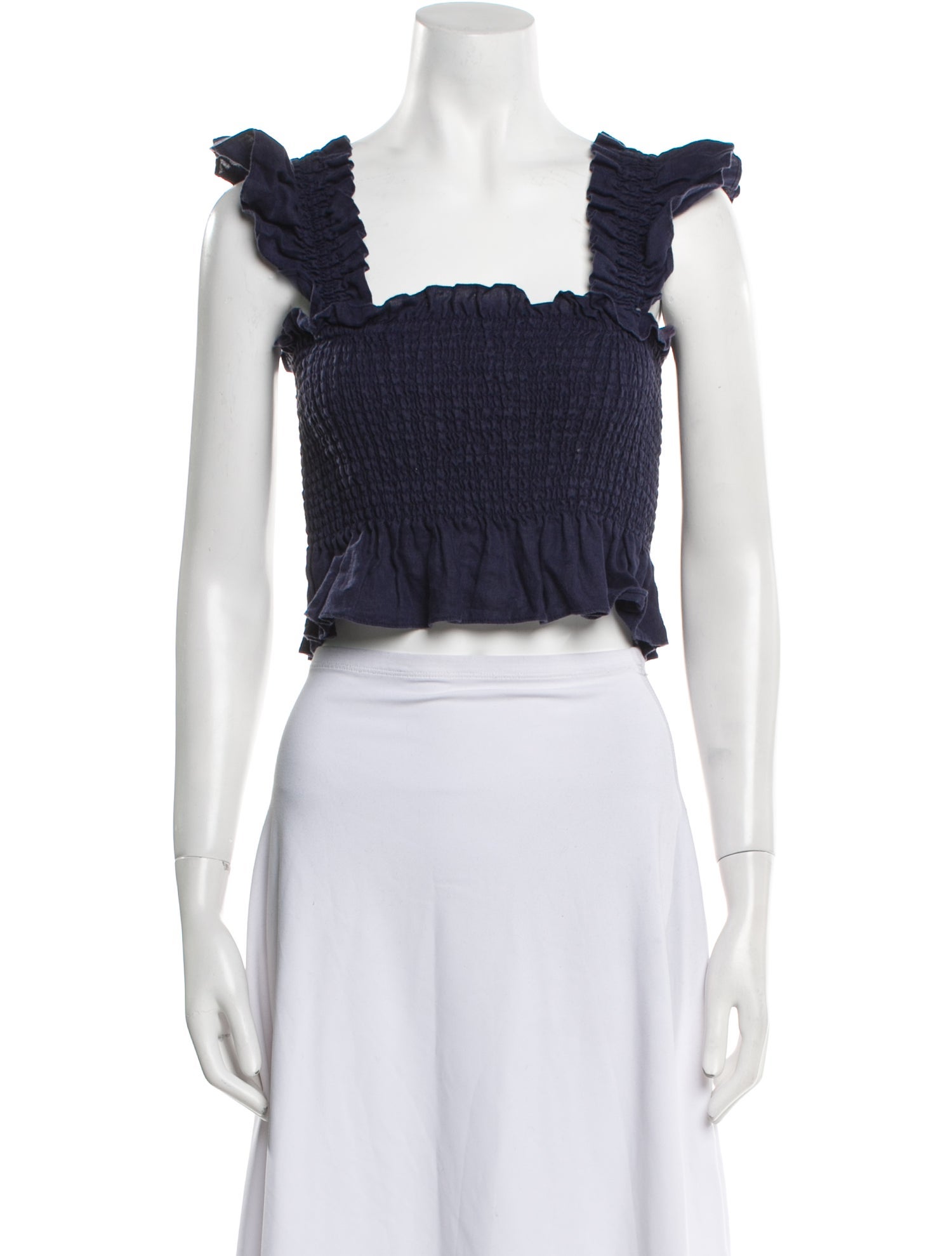 Hill House Home Linen Square Neckline Crop Top