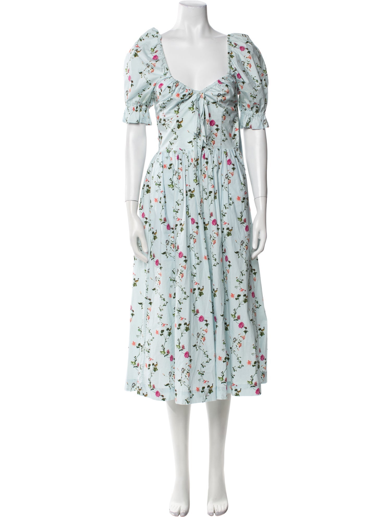 Hill House Home Floral Print Midi Length Dress