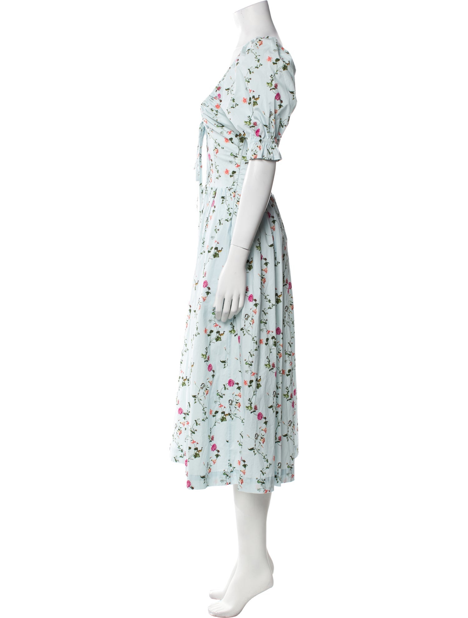 Hill House Home Floral Print Midi Length Dress