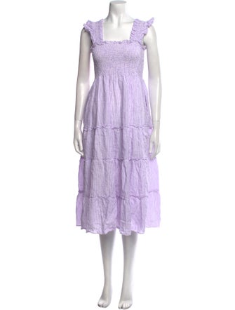 Hill House Home Linen Midi Length Dress