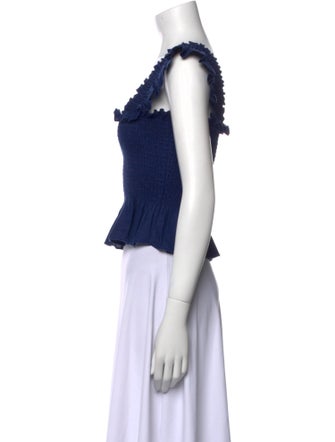 Hill House Home Linen Square Neckline Crop Top