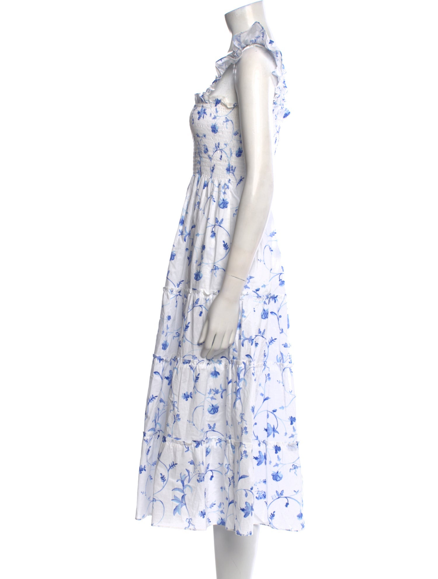Hill House Home Floral Print Midi Length Dress