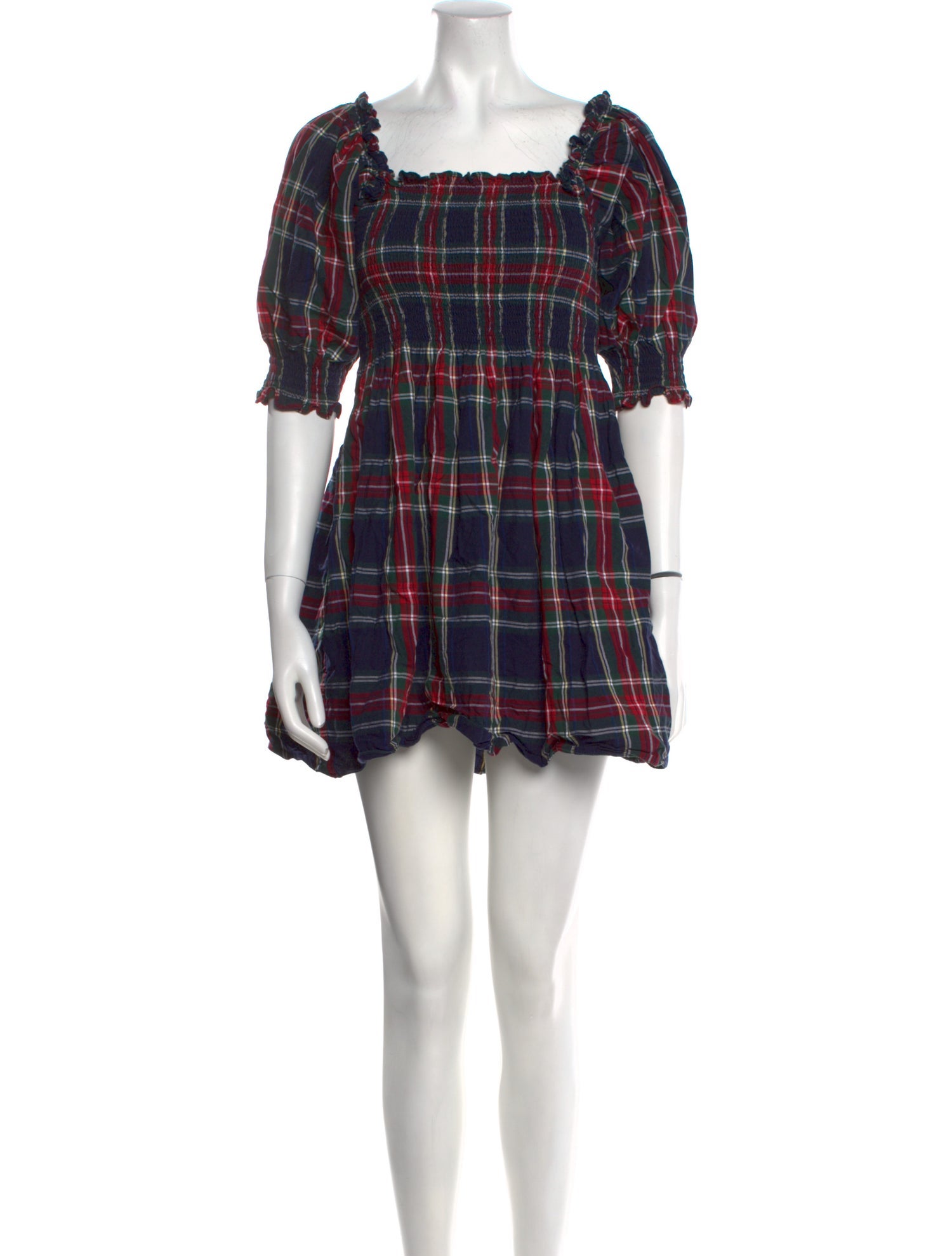 Hill House Home Plaid Print Mini Dress