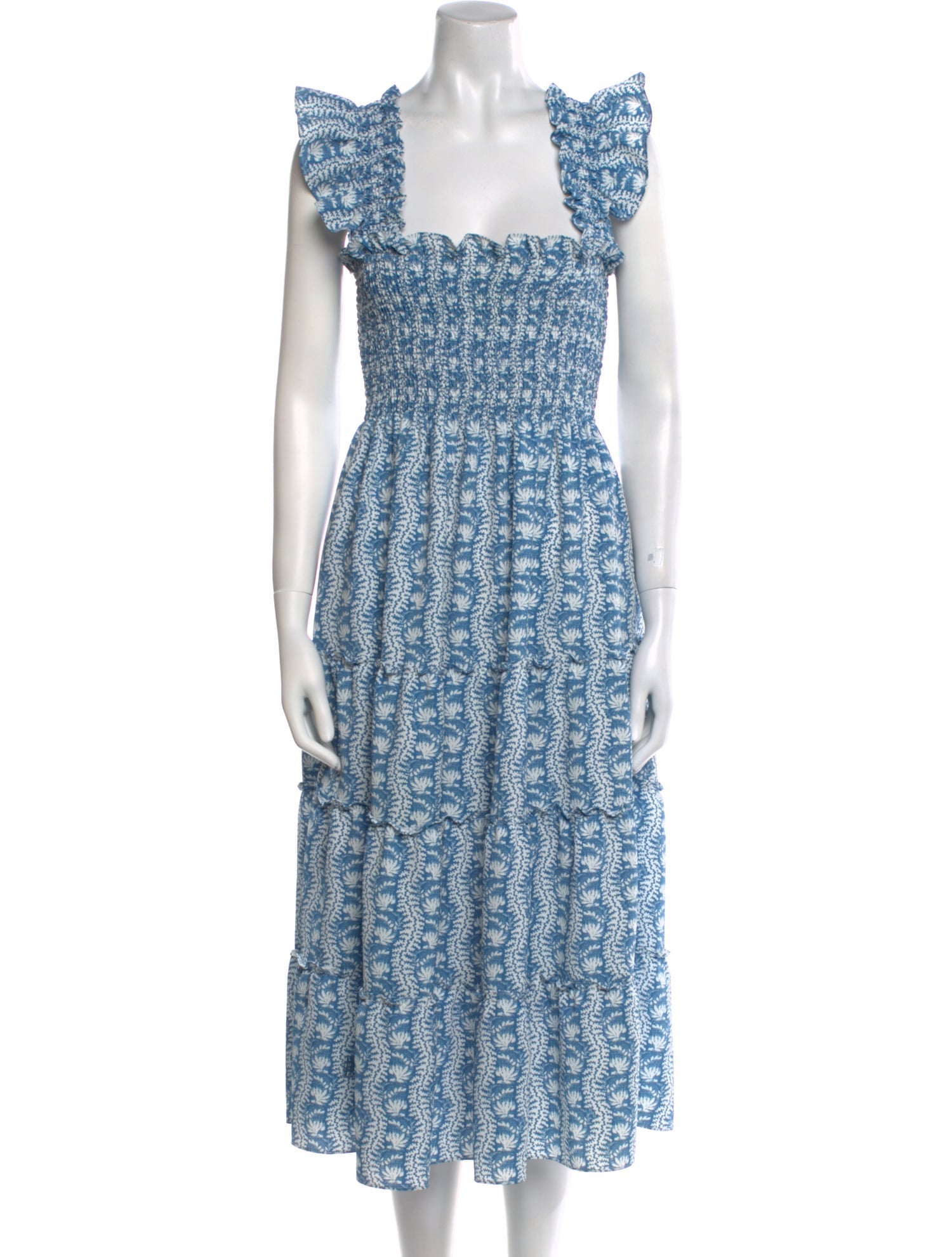 Hill House Home Printed Midi Length Dress