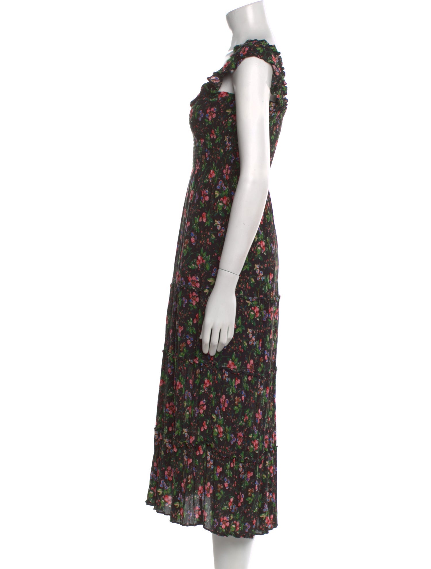 Hill House Home Floral Print Midi Length Dress