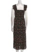 Hill House Home Floral Print Midi Length Dress