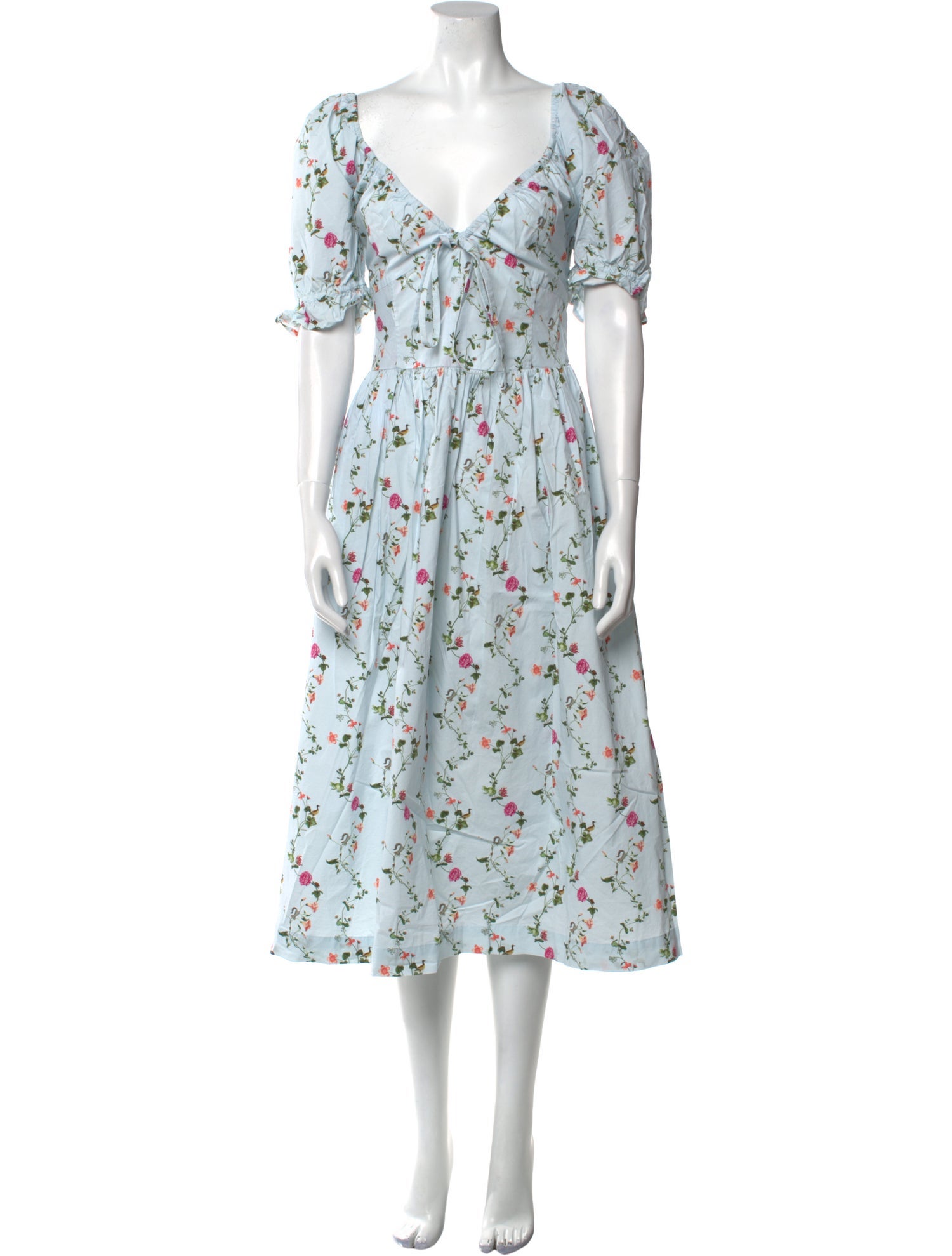 Hill House Home Floral Print Midi Length Dress