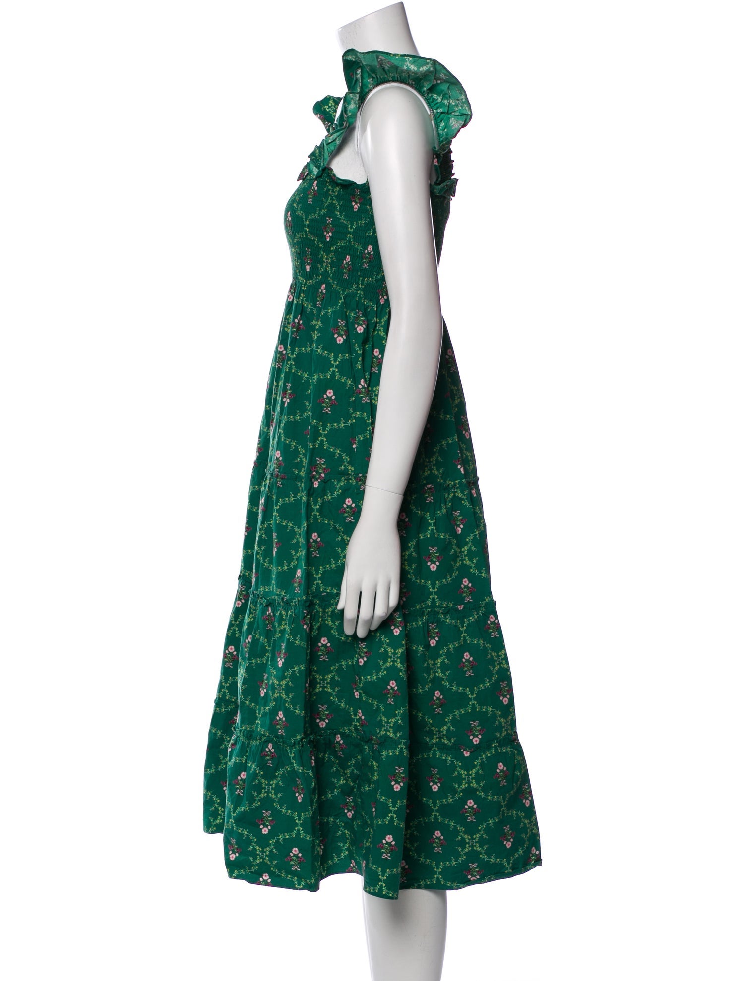 Hill House Home Floral Print Midi Length Dress