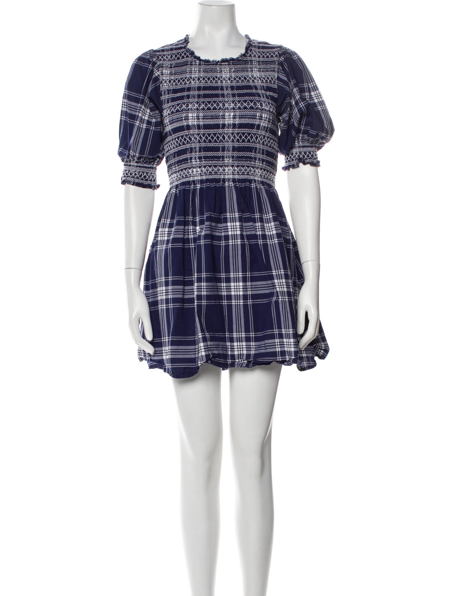 Hill House Home Plaid Print Mini Dress
