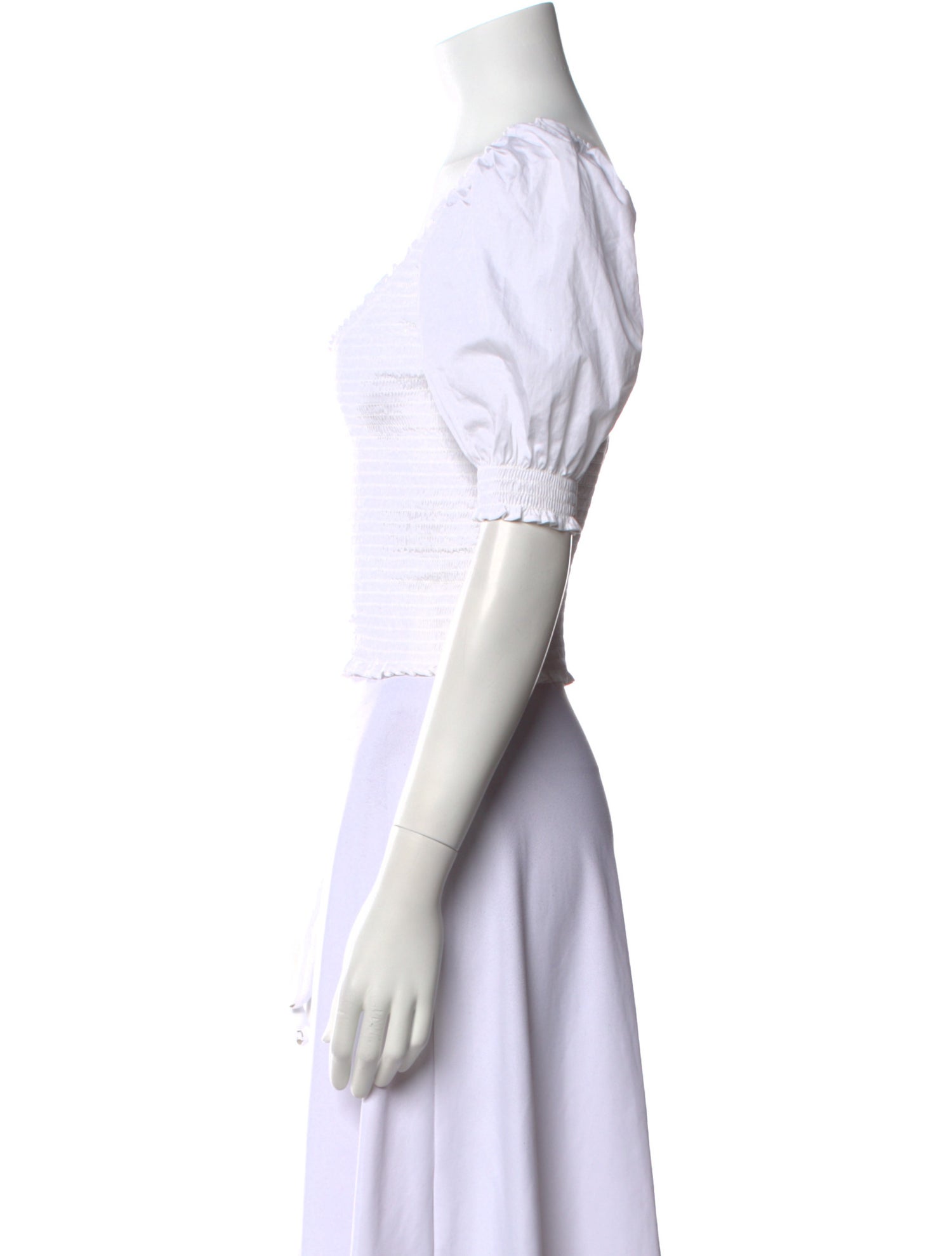 Hill House Home Square Neckline Short Sleeve Crop Top