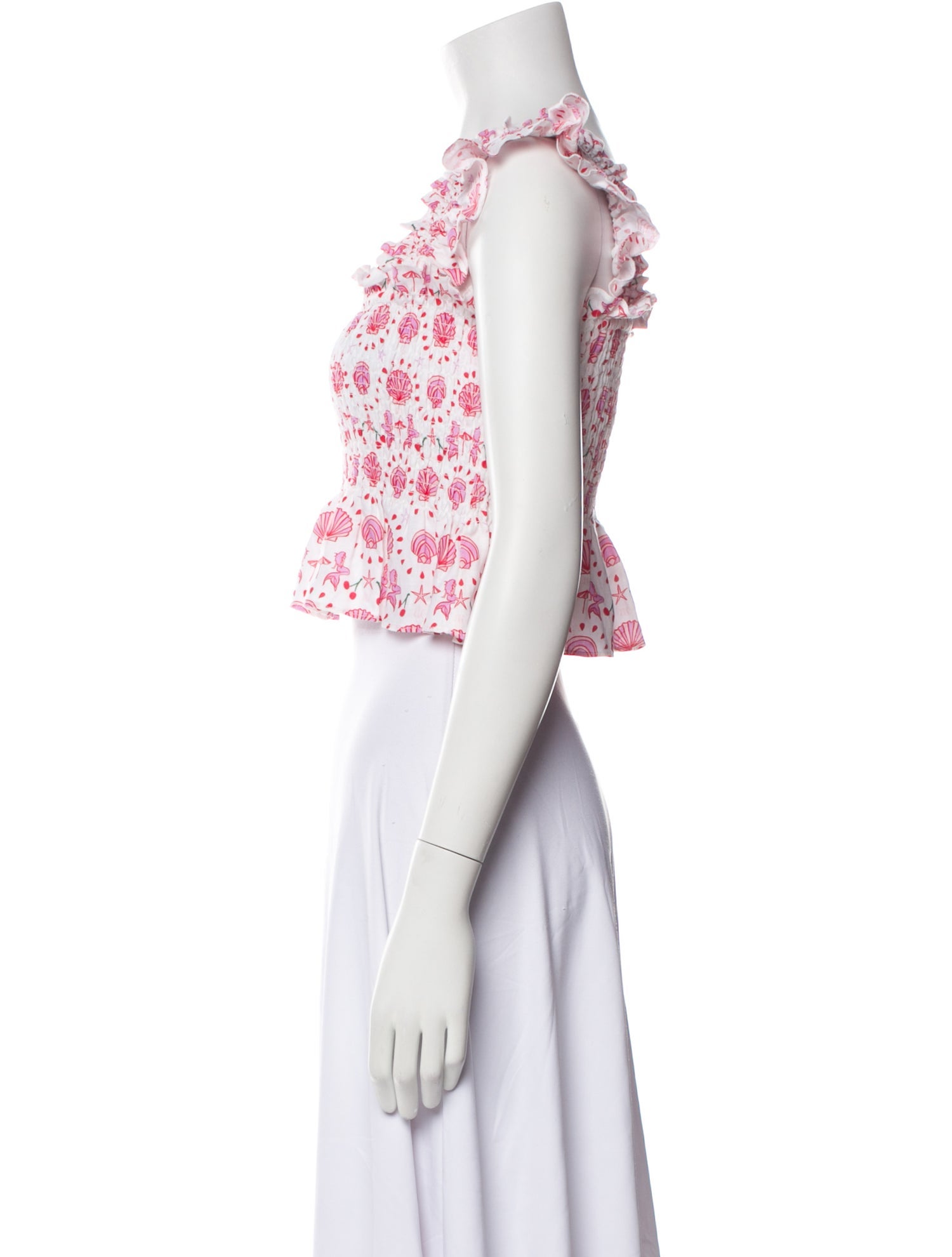 Hill House Home Linen Floral Print Crop Top