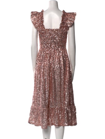 Hill House Home Square Neckline Midi Length Dress