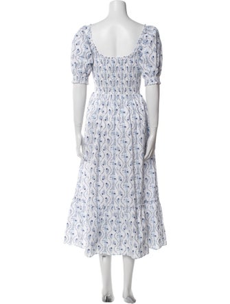 Hill House Home Floral Print Midi Length Dress