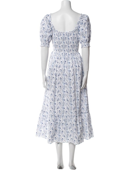 Hill House Home Floral Print Midi Length Dress