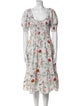Hill House Home Floral Print Midi Length Dress